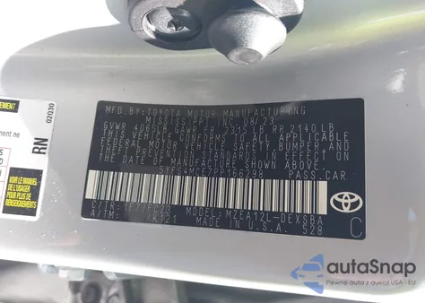 2023 Toyota Corolla Se from USA, damaged, VIN 5YFS4MCE7PP166298